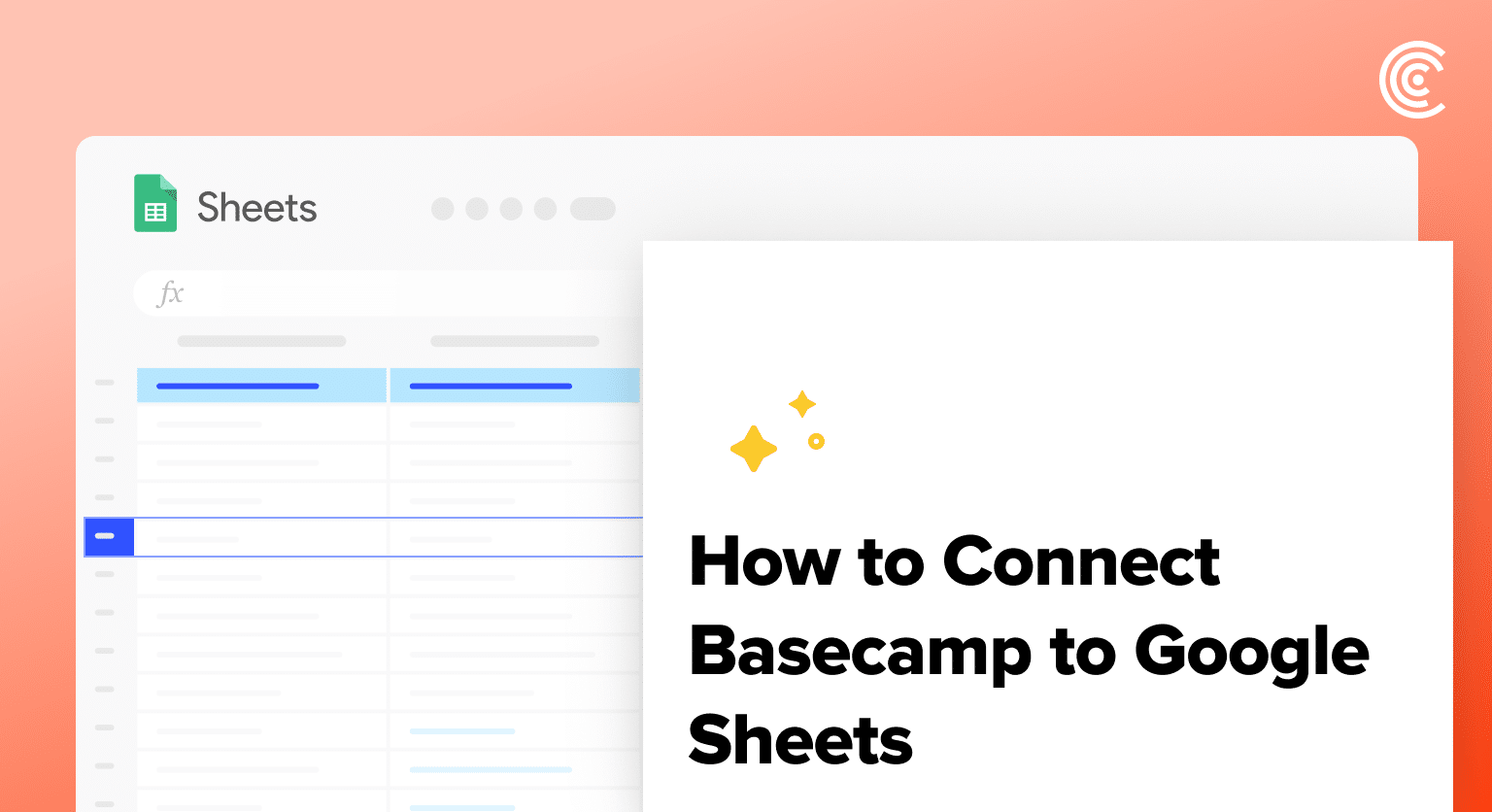 Connect Basecamp to Google Sheets