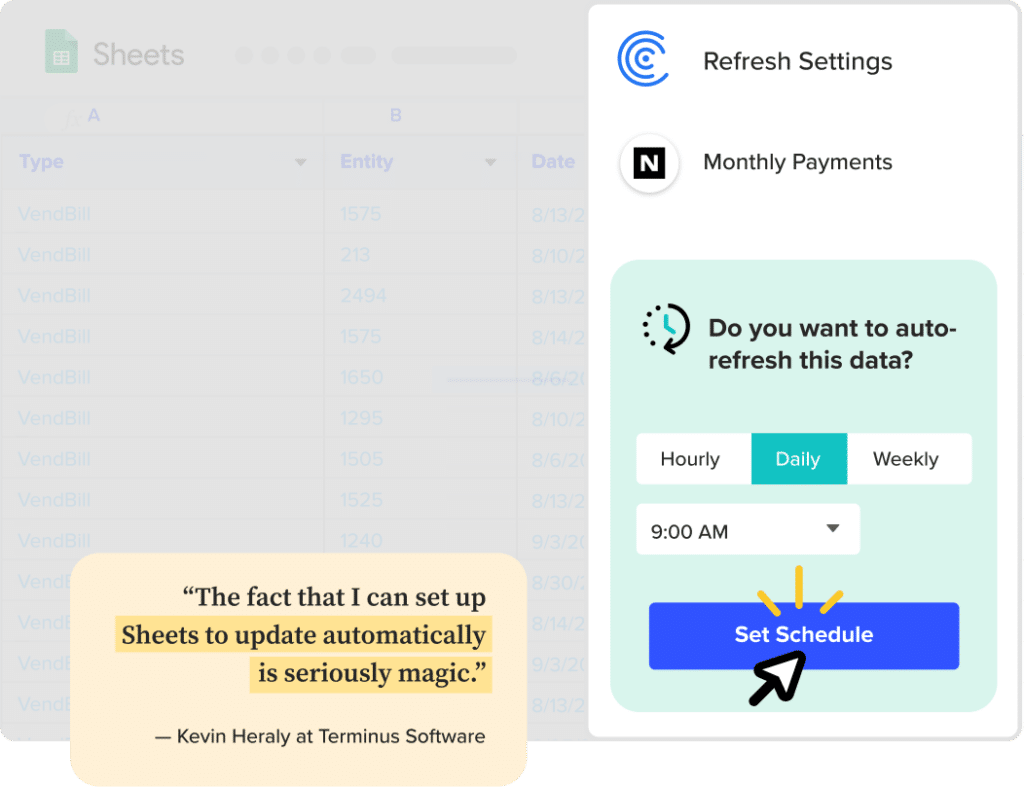 import netsuite data into google sheets