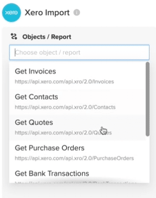 Choosing endpoint option