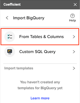 Choosing import method