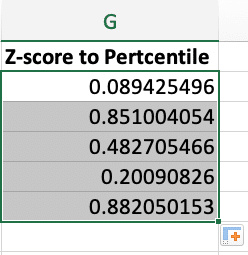 Calculating probabilities in Excel using Z.TEST function. 