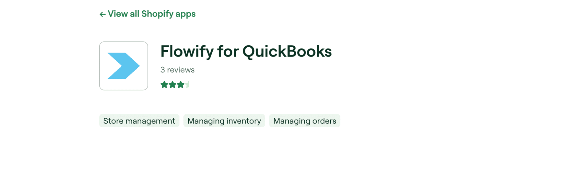 A screenshot for Flowify for QuickBooks.