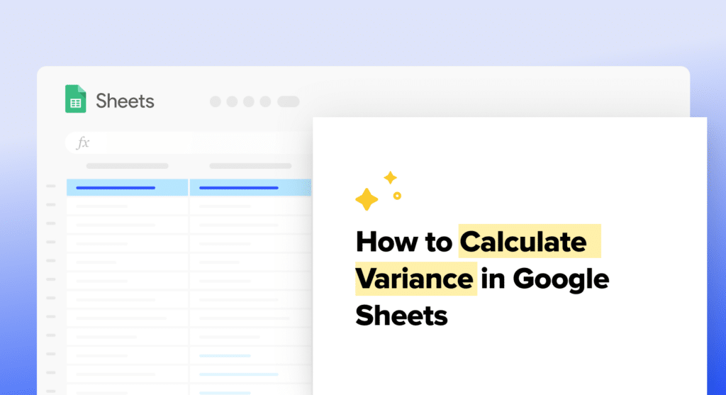 calculate variance