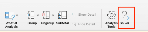 Setting up the variables and constraints.