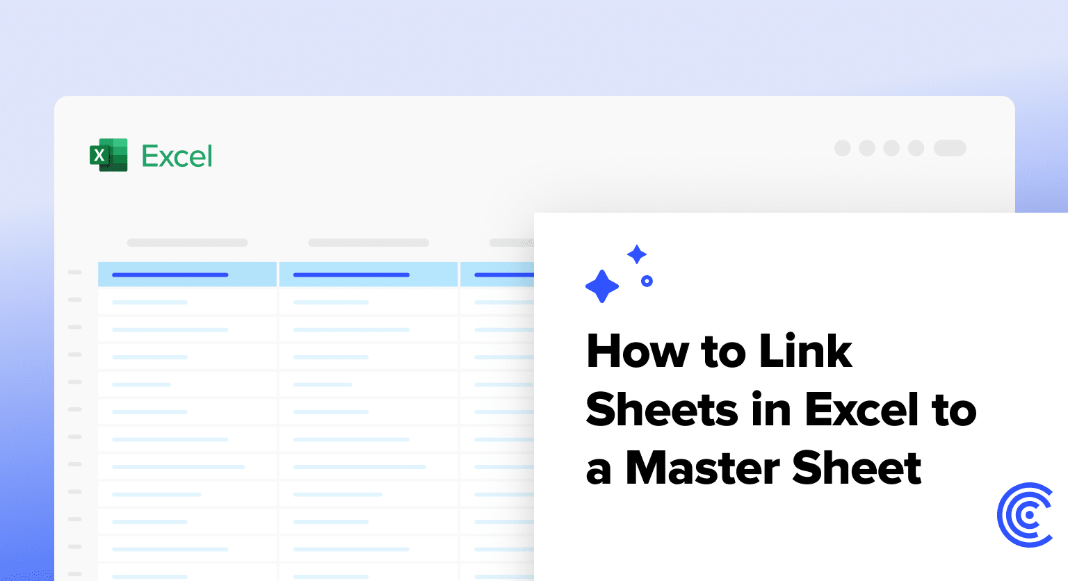 how to link sheets in excel to a master sheet