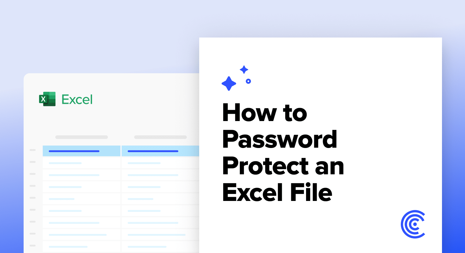 how to password protect an excel file