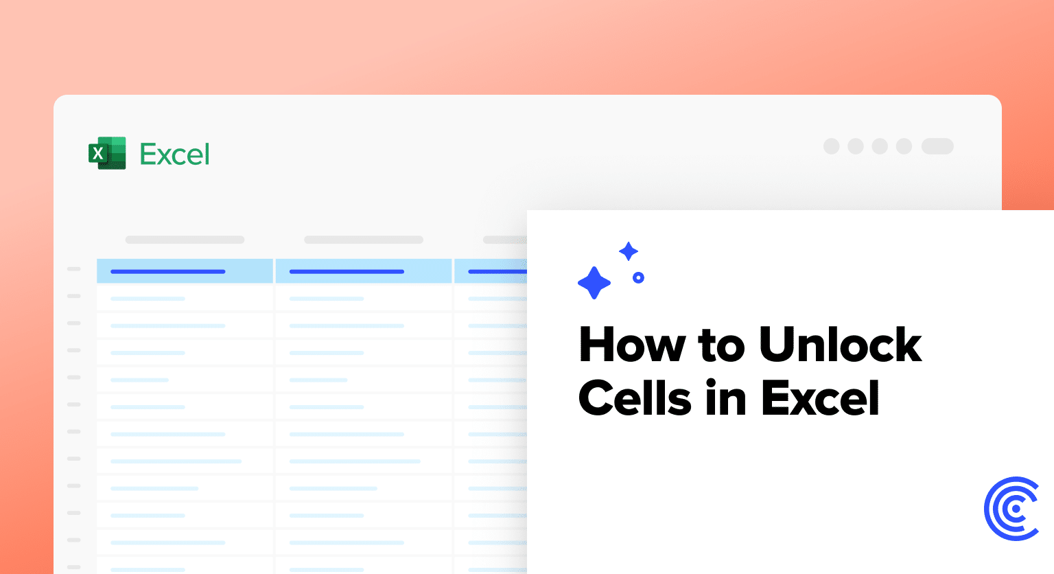 unlock cells excel