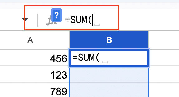 Excel formula bar showing initial cell reference before making it absolute.