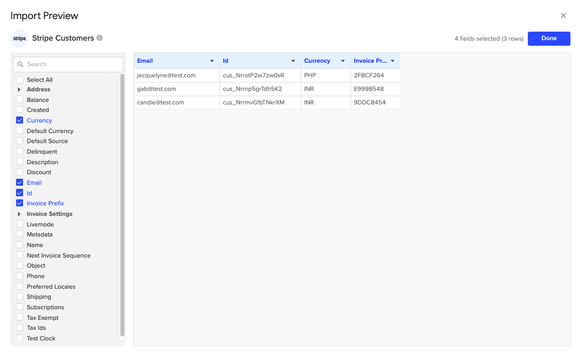 Feels / interface for stripe data.