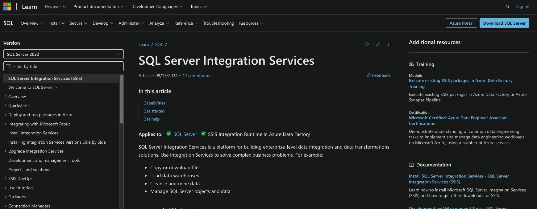 SSIS designer showing sales force to sequel server workflow