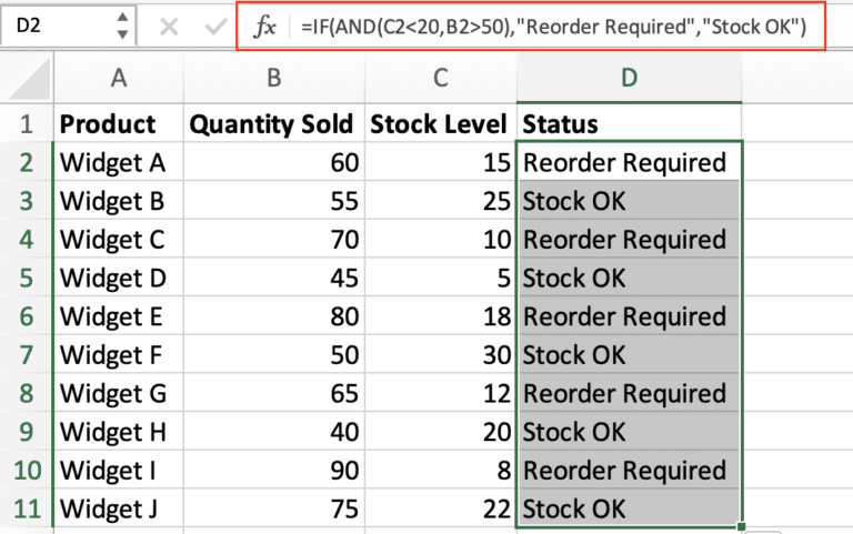 Excel AND Function Tutorial: Create Multiple Condition Formulas (2025 ...