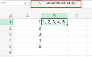 ARRAYTOTEXT Function in Excel: Convert Arrays to Text (2025 Guide)