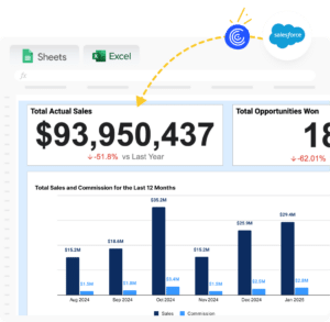 Free Salesforce Commission Tracking Template | Live Data