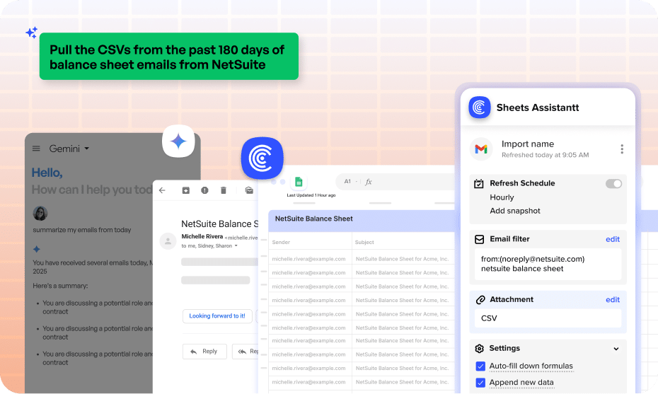 Google Sheets Assistant Pulls Unstructured Data From Gmail