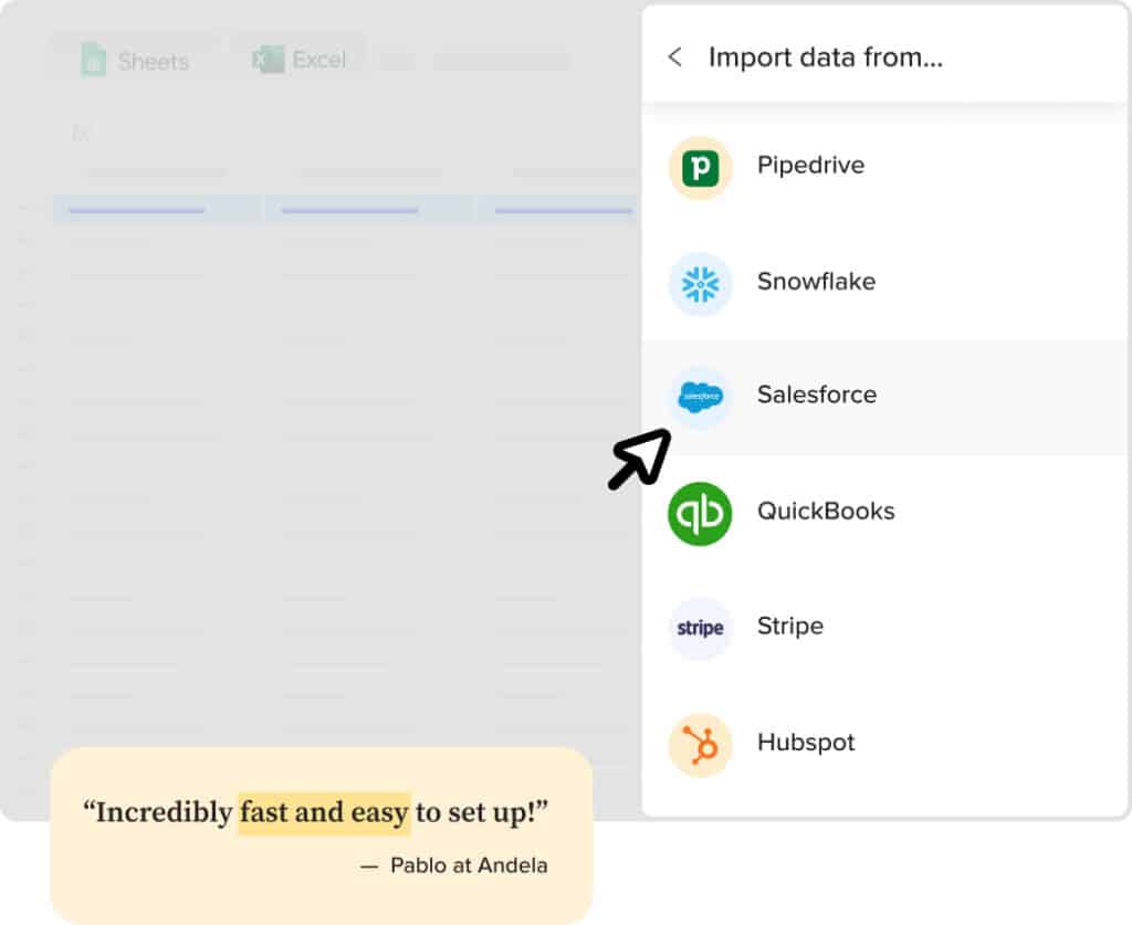 Sales Commission Automation - Connect Live CRM Data to Spreadsheets