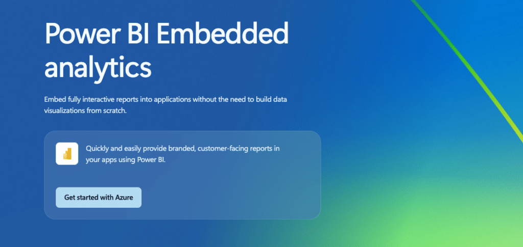 Power BI Embedded Analytics Website