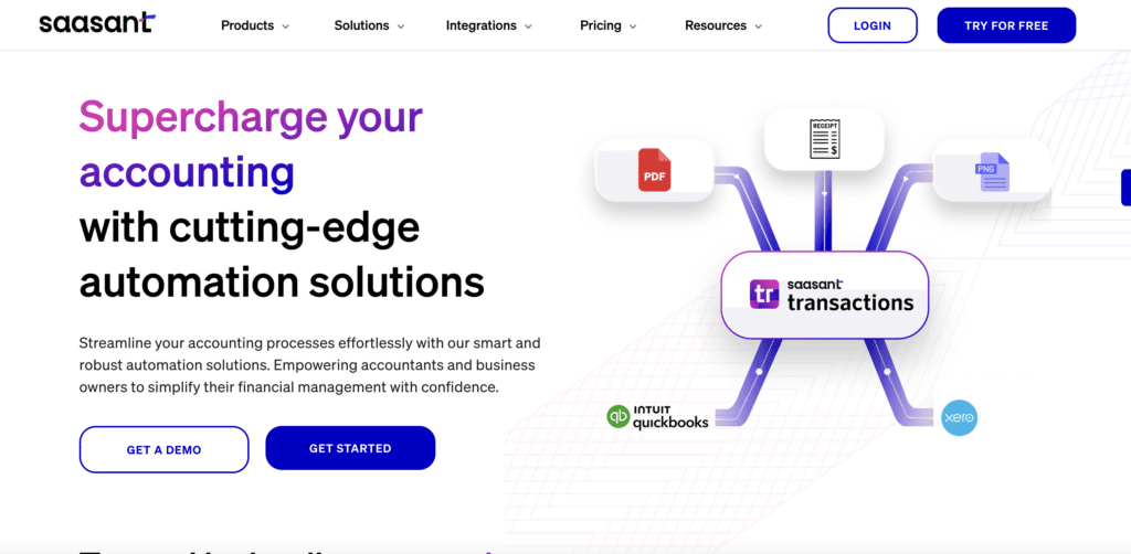 SaasAnt Transactions for accounting