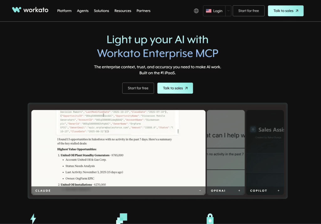 workato data automation tool for quickbooks