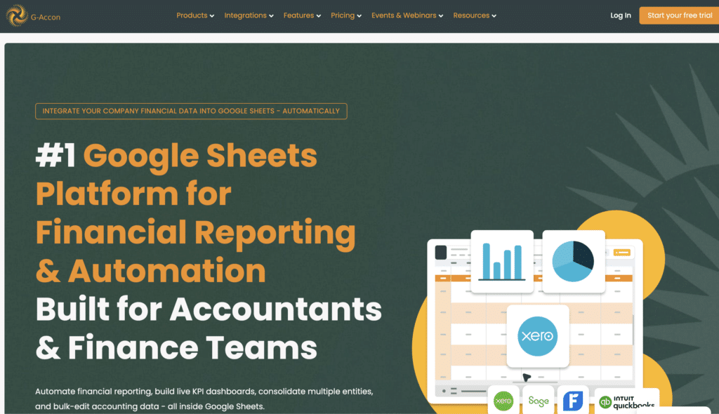 g-accon xero quickbooks sage data integration