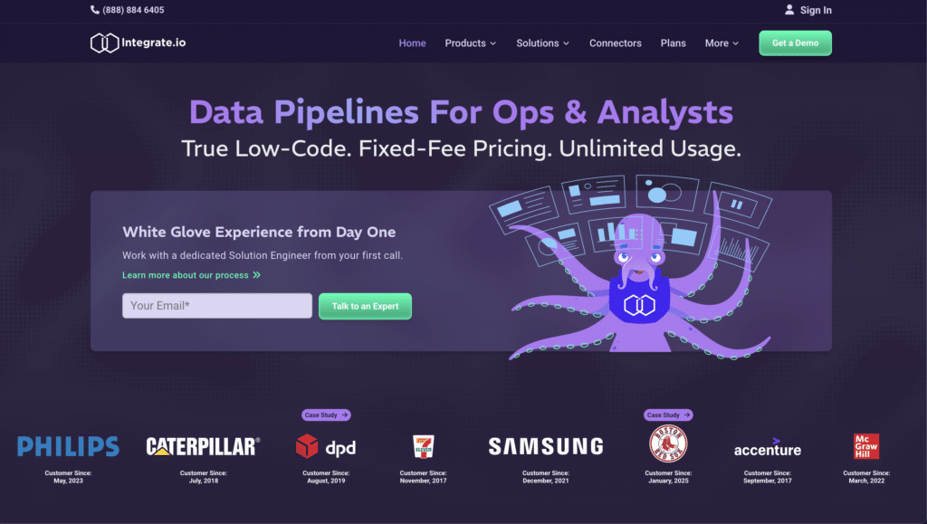 integrate io mysql data pipeline